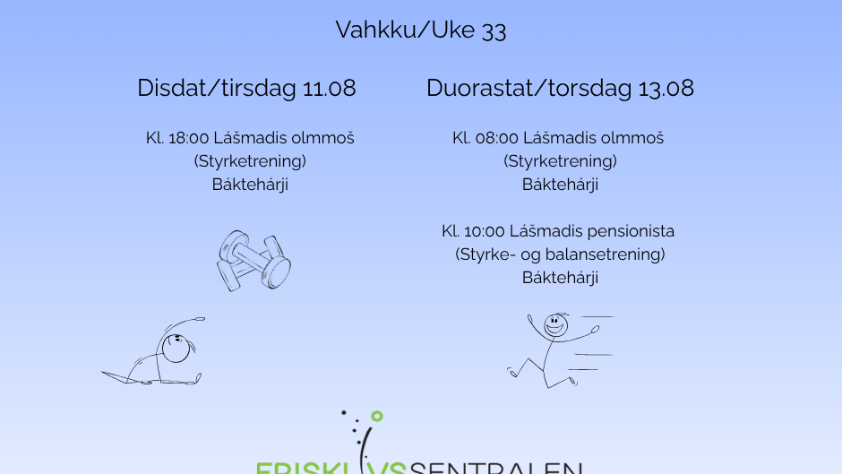 Lenke til artikkel: Frisklivssentralen er åpen igjen